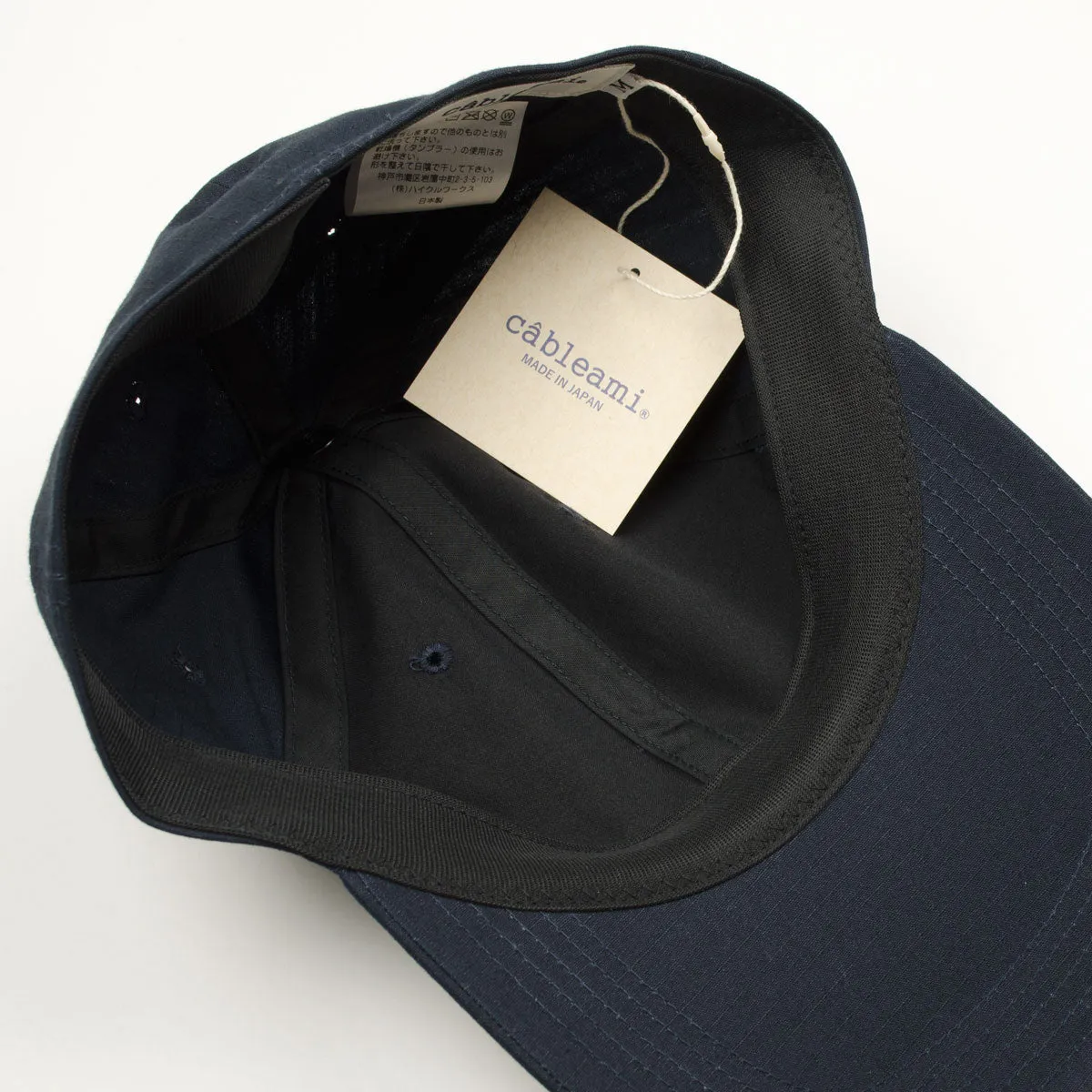 cableami Ripstop Navy Long Bill Cap