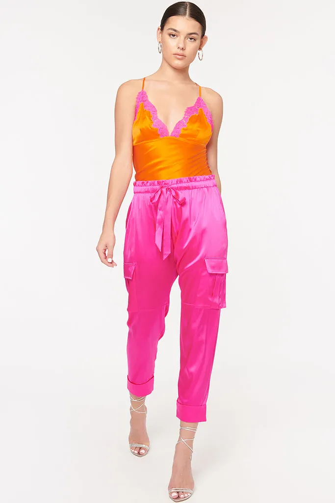 Neon Pink Carmen Pant by Cami NYC Final Sale