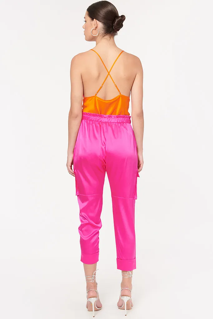 Neon Pink Carmen Pant by Cami NYC Final Sale