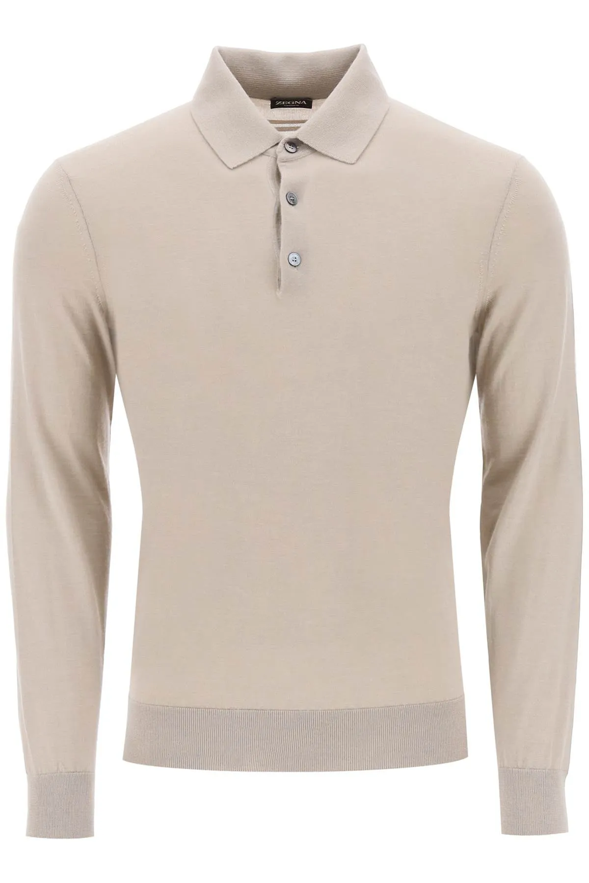 Cashseta Polo Sweater - > Cashmere Polo Sweatshirt