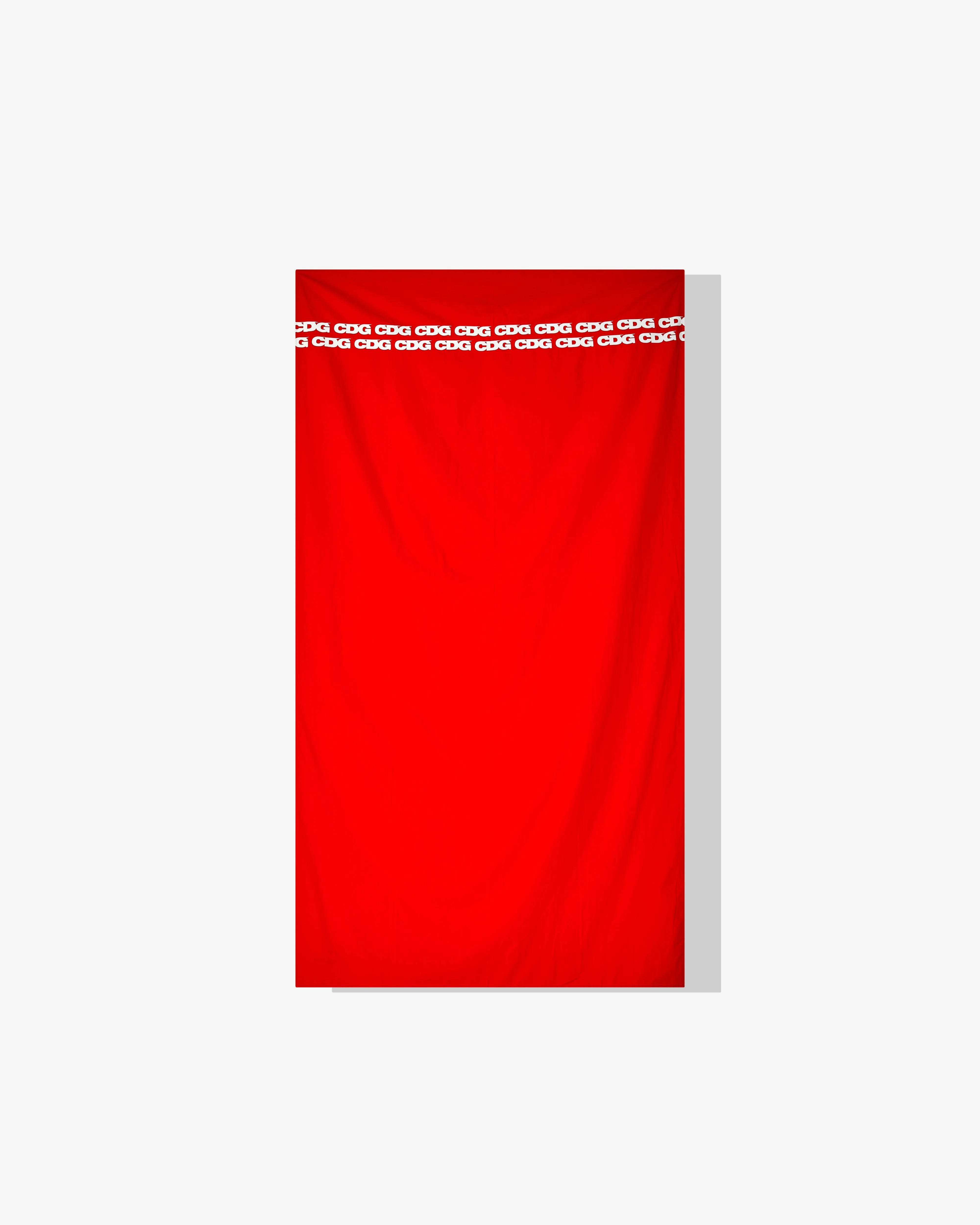 CDG Airline Print Stole Red