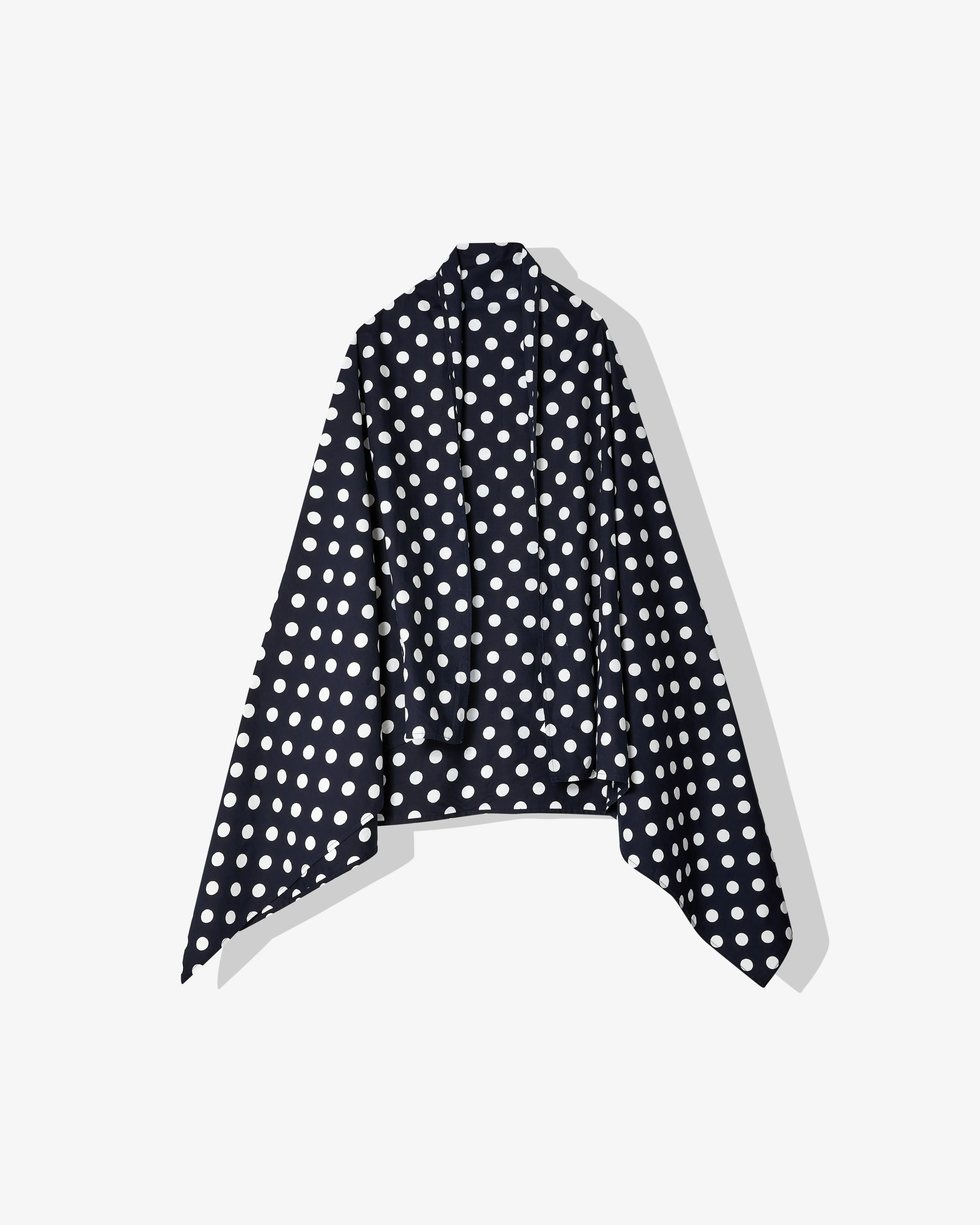 CDG Polka Dot Airline Print Stole Navy