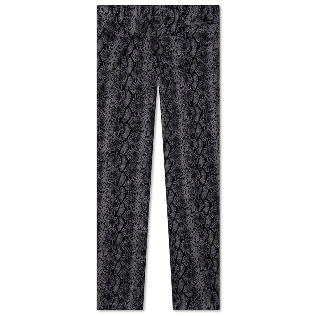 Charcoal Python Beach Pants