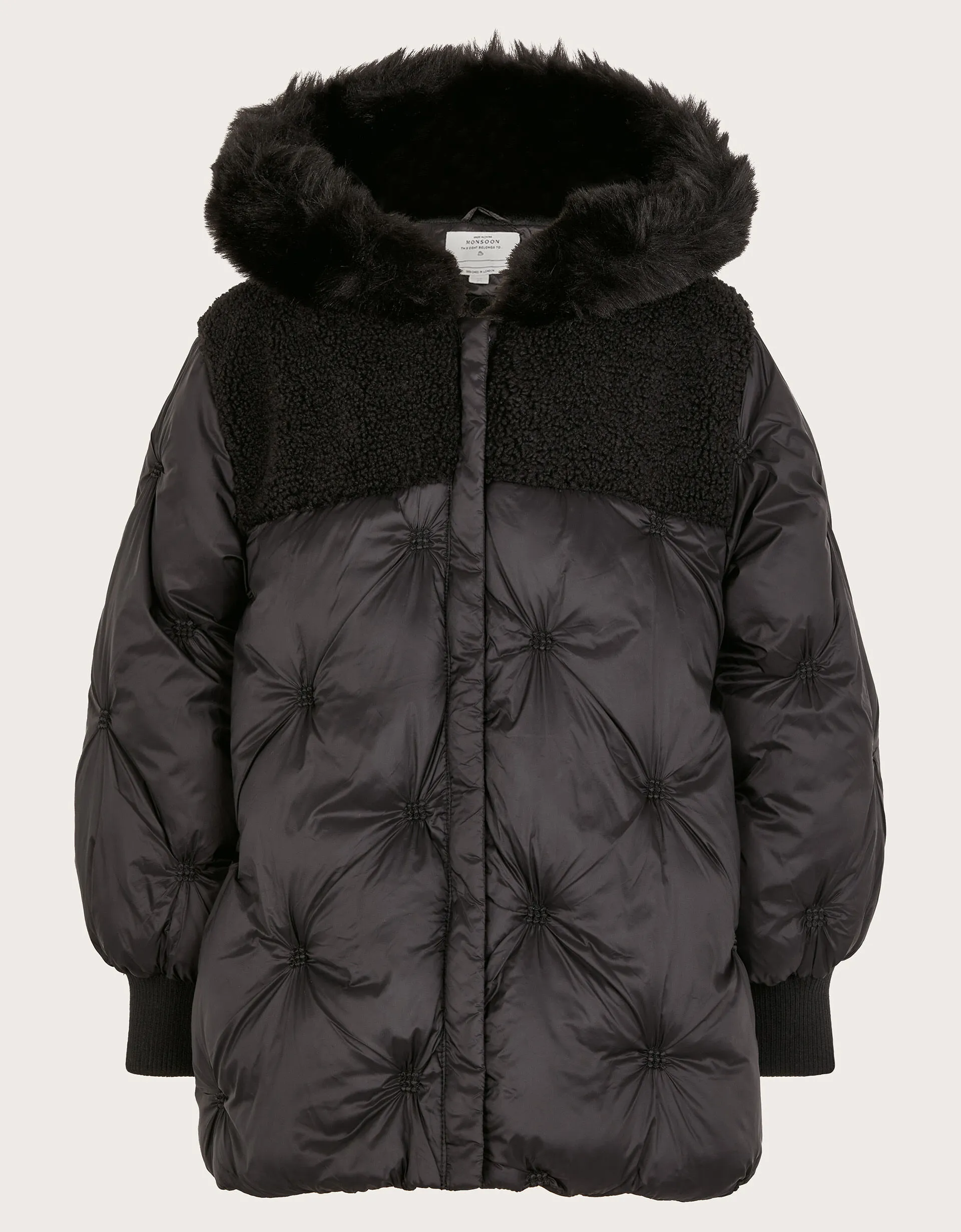 Chester Borg Coat Black