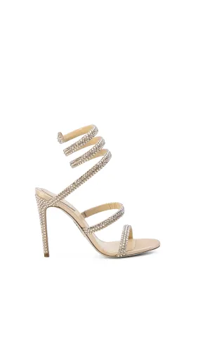 Gold Crystal Sandals