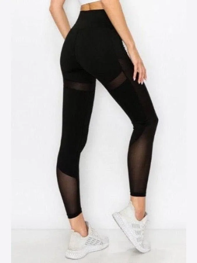 Contour Mesh Leggings