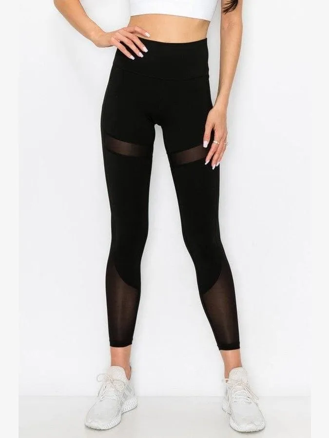 Contour Mesh Leggings