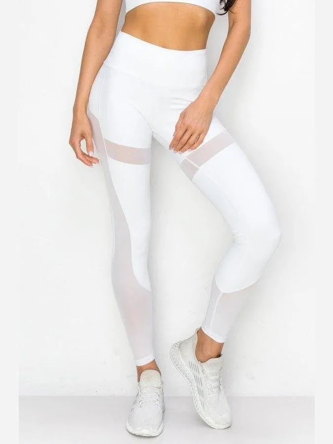 Contour Mesh Leggings