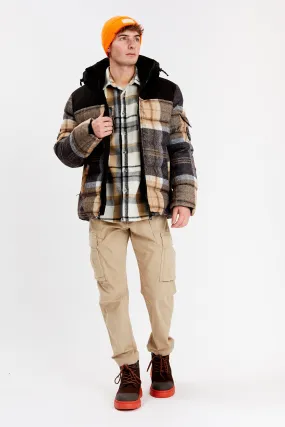 COURCHEVEL Cashmere-Touch Plaid Jacket || COURCHEVEL Cashmere Fleece Jacket