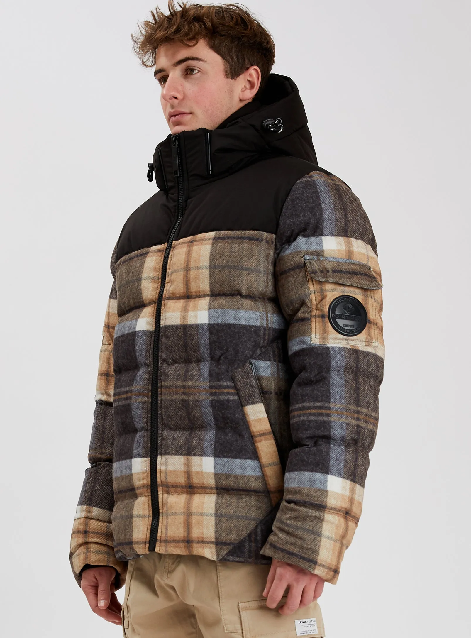 COURCHEVEL Cashmere-Touch Plaid Jacket || COURCHEVEL Cashmere Fleece Jacket