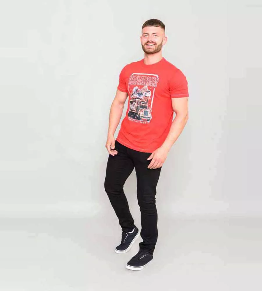 D555 Mens Coca Cola Holiday Tshirt - DALTON