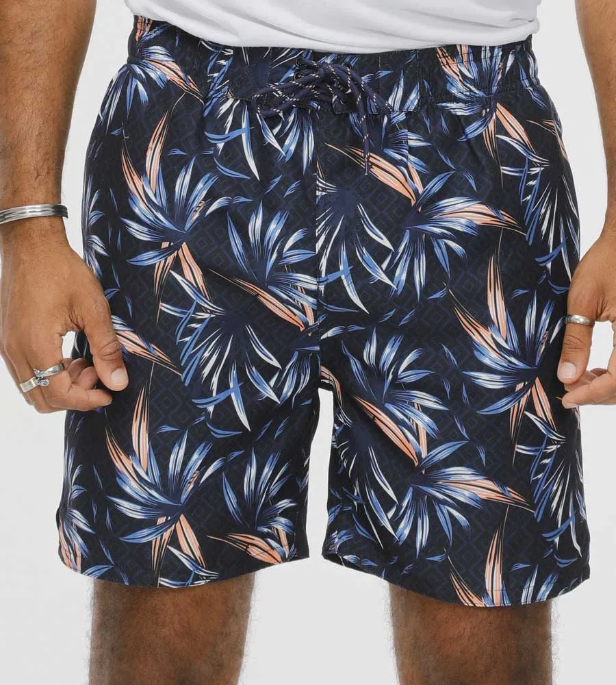 Hawaiian Printed Swim Shorts for Men (DARIAN)