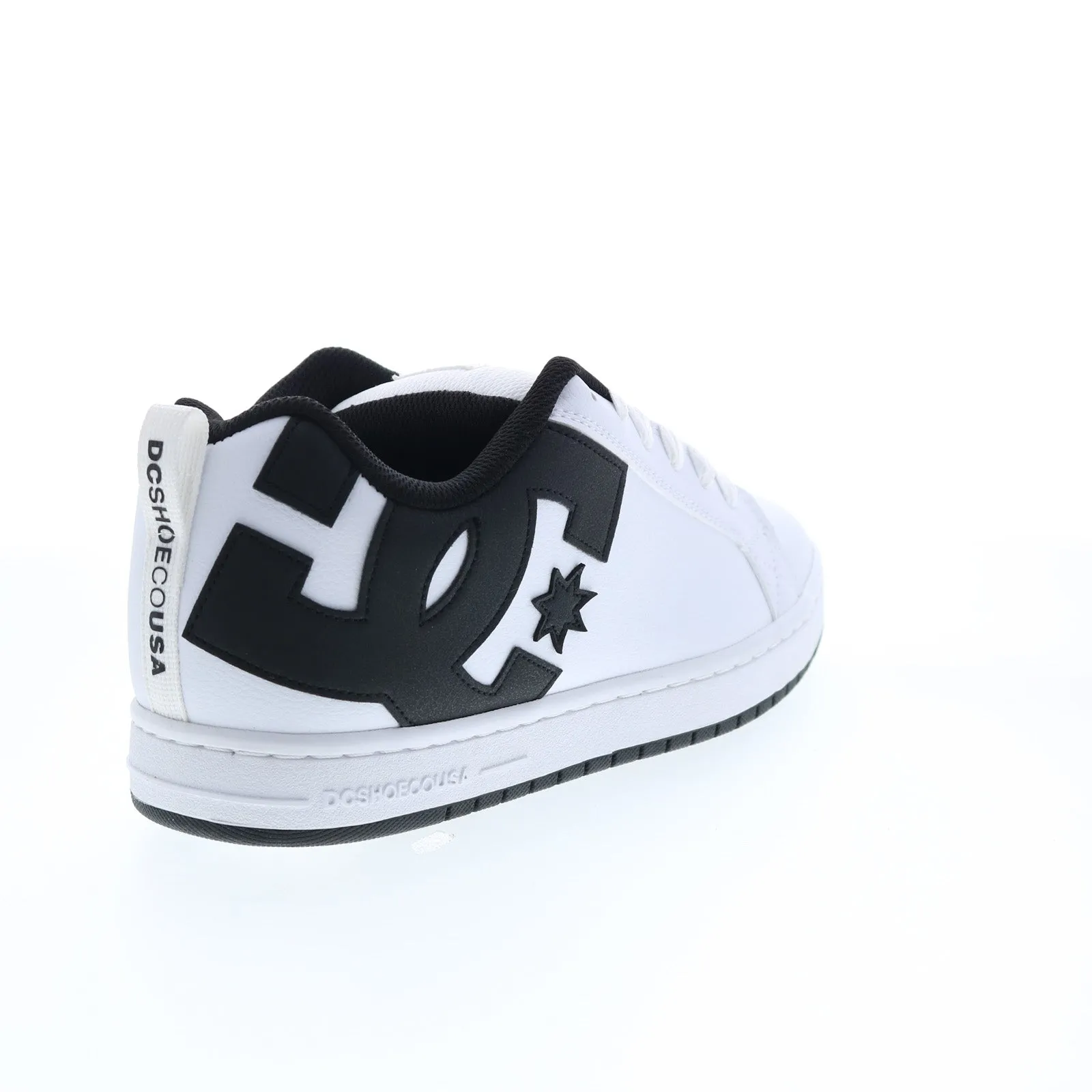 DC Court Graffik Men's White Leather Skate Sneakers