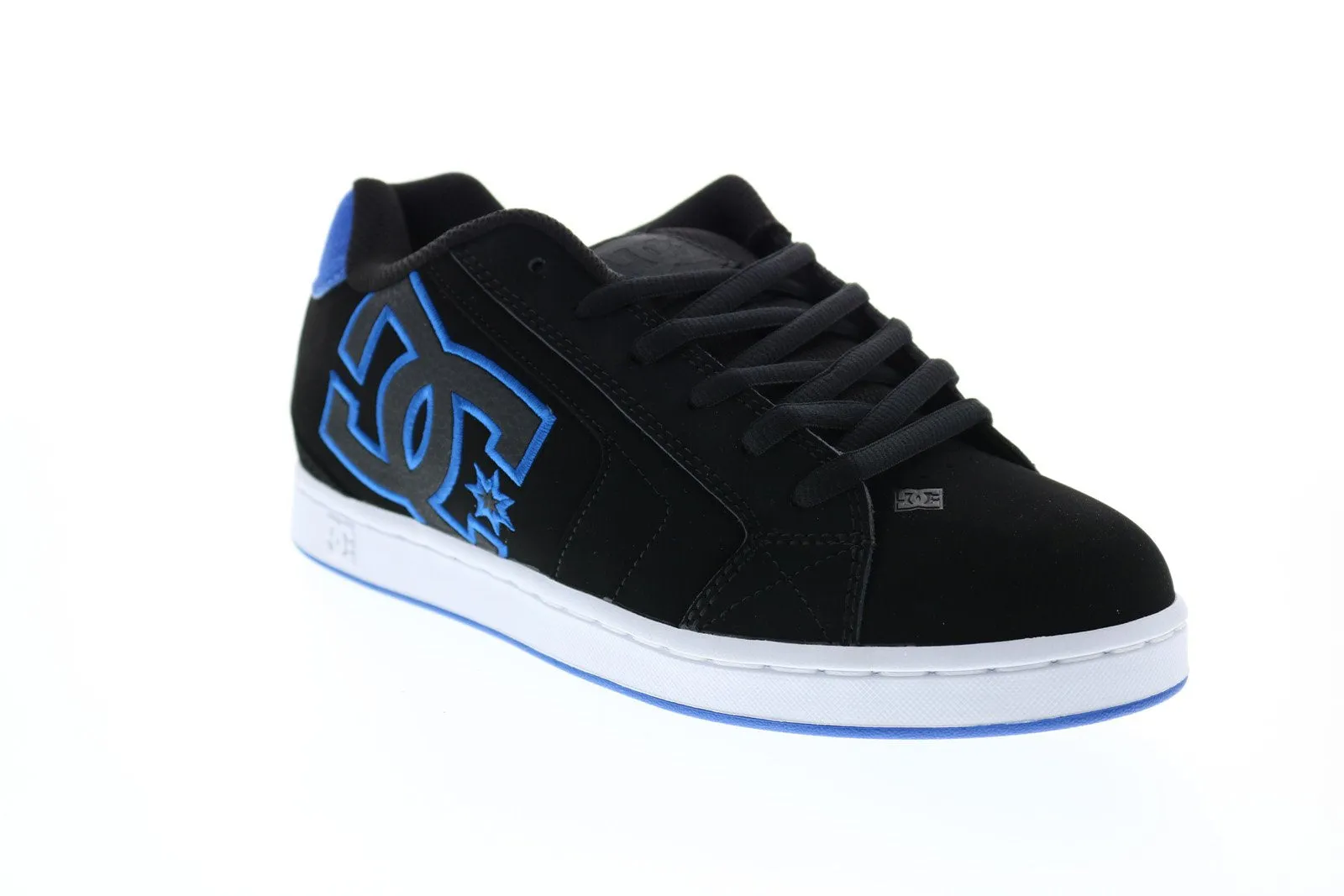 DC Net 302361 Men's Black Nubuck Lace Up Skate Sneakers - Shop Shoes