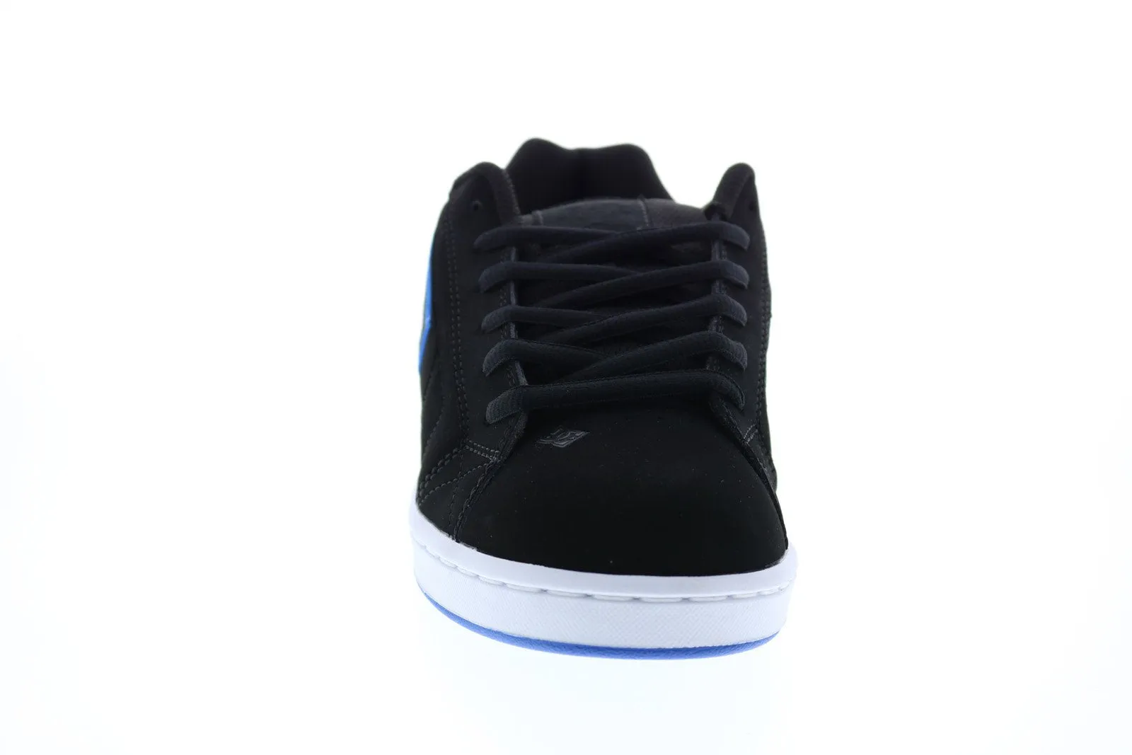 DC Net 302361 Men's Black Nubuck Lace Up Skate Sneakers - Shop Shoes