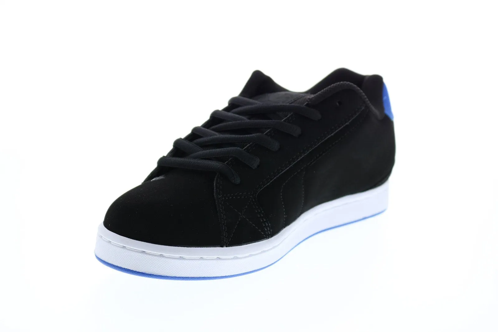 DC Net 302361 Men's Black Nubuck Lace Up Skate Sneakers - Shop Shoes