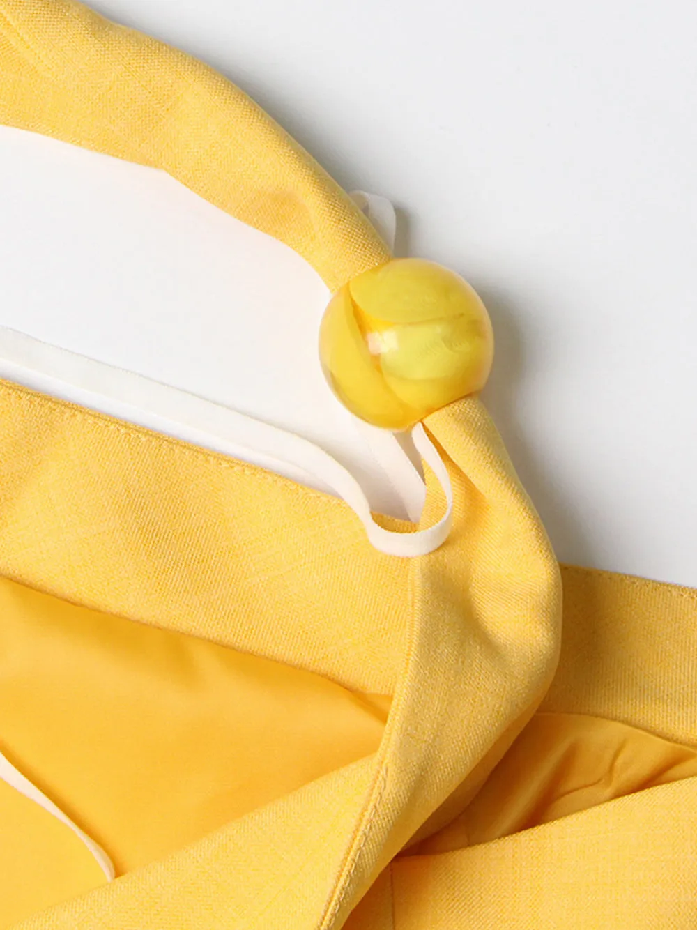 Yellow DEIDE Asymmetric Blazer