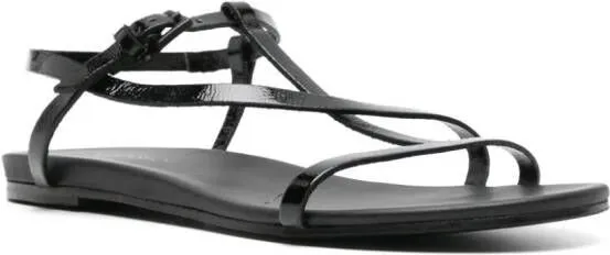 Del Carlo Neil Black Patent Leather Sandals