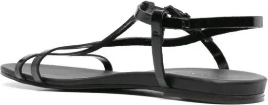 Del Carlo Neil Black Patent Leather Sandals