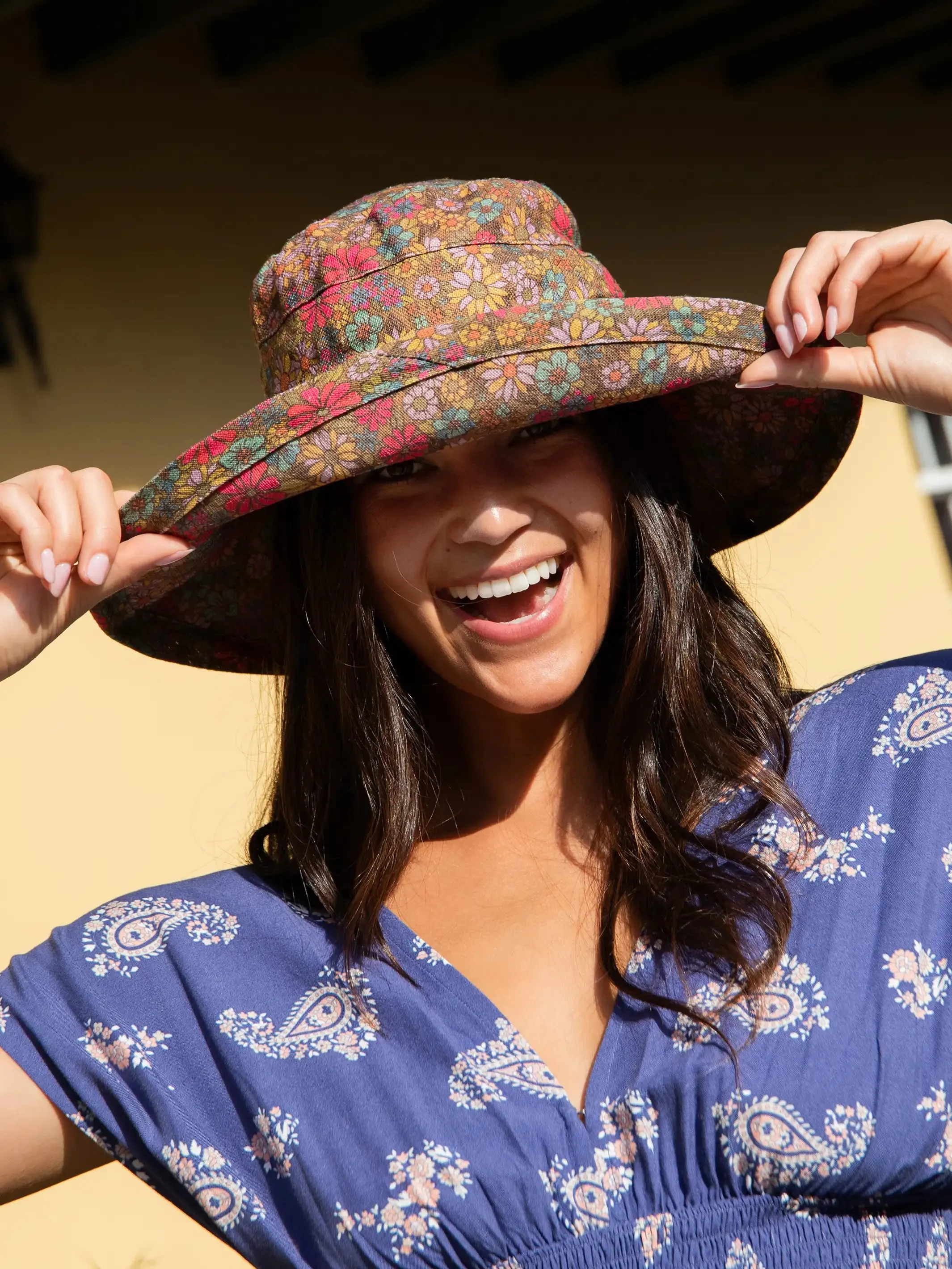 Ditsy Garden Bucket Hat - Sunny Day