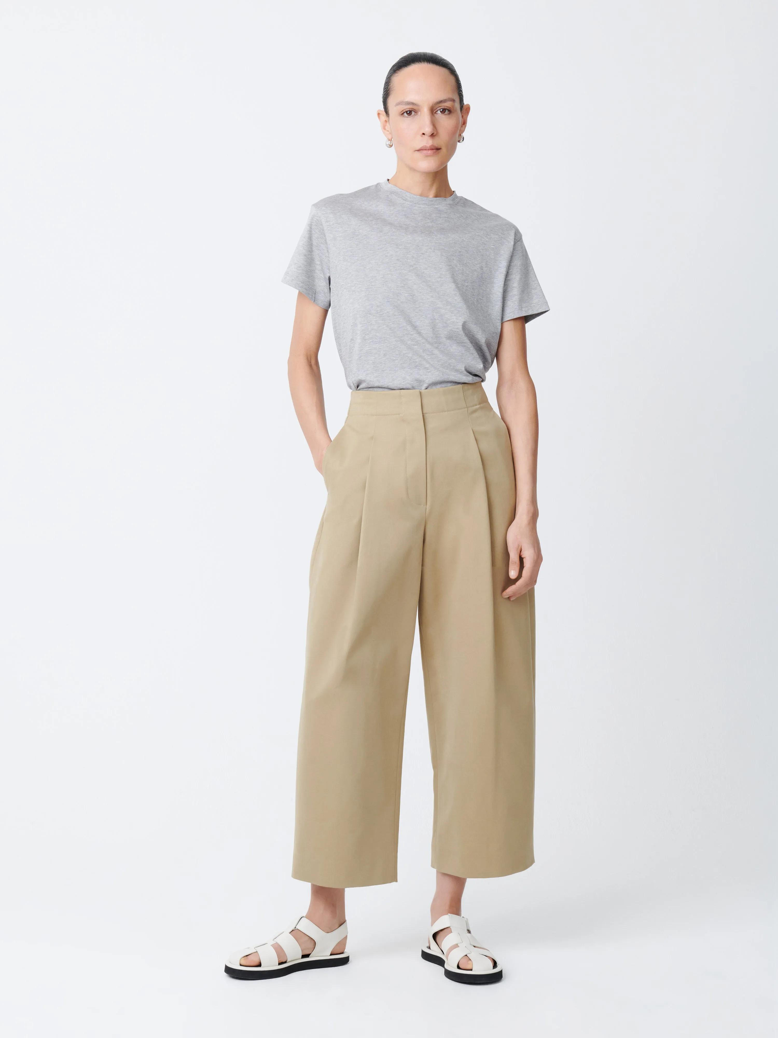 Tan Dordoni Volume Pant