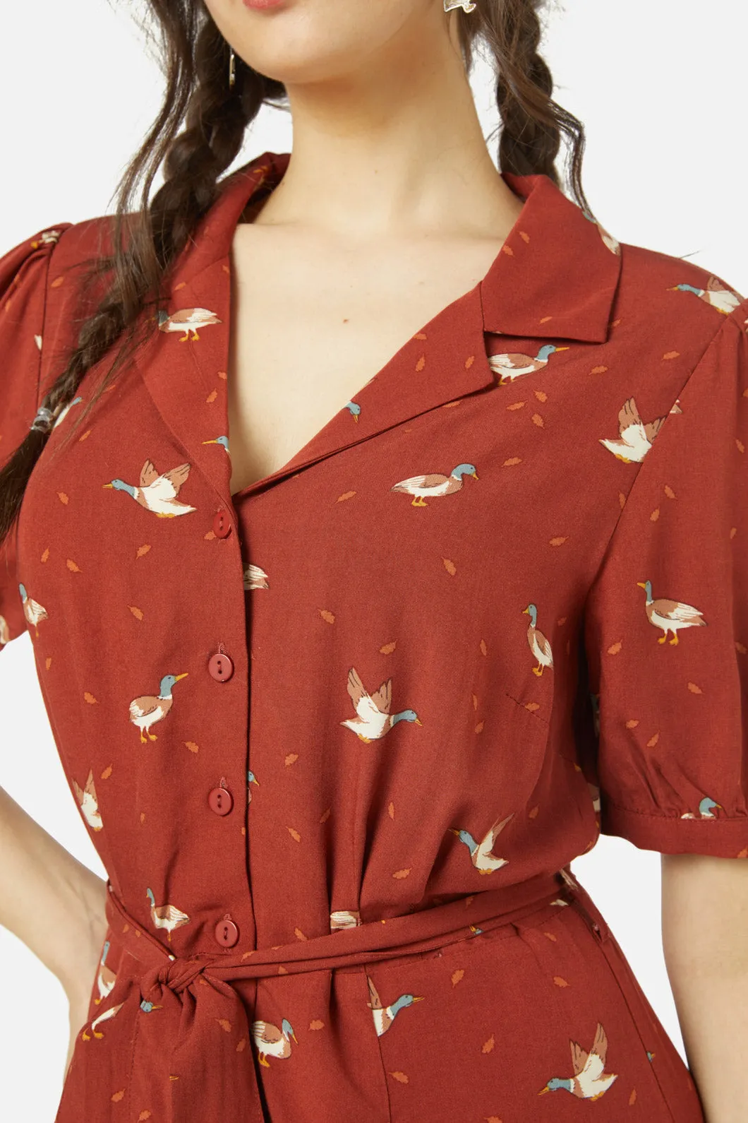 Duck Print Dress