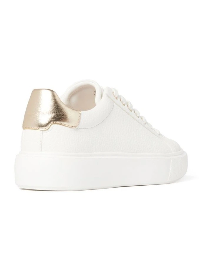 White Eleanor Flatform Sneaker