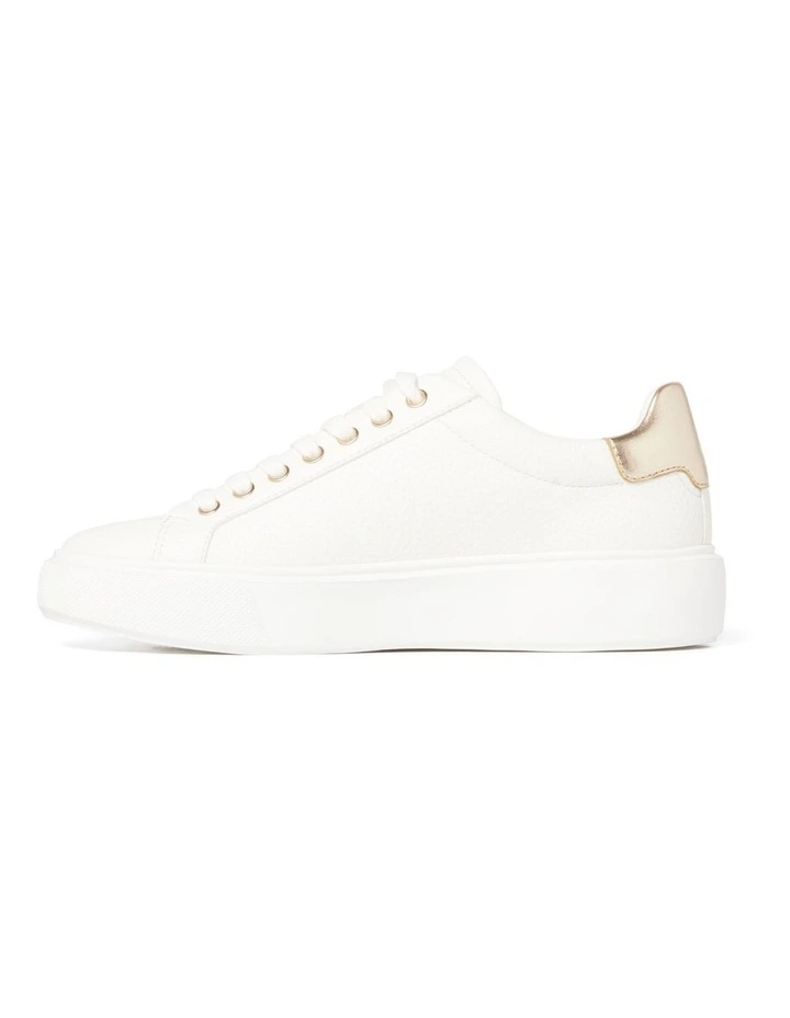 White Eleanor Flatform Sneaker