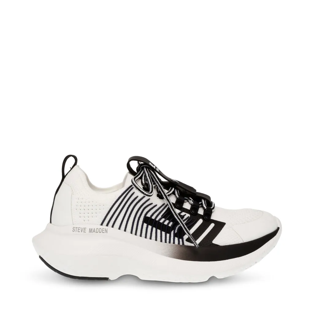 Elevate 1 Sneaker in White and Black