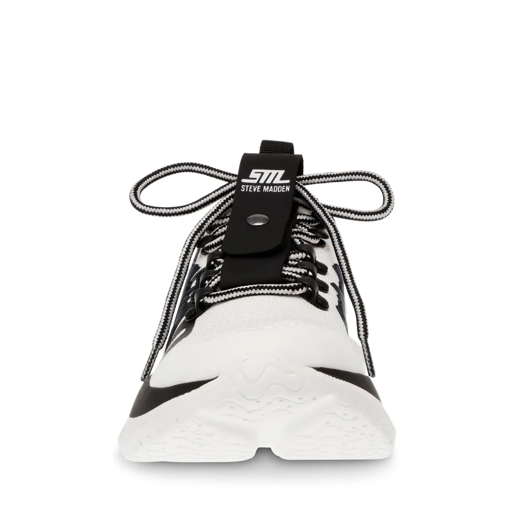 Elevate 1 Sneaker in White and Black