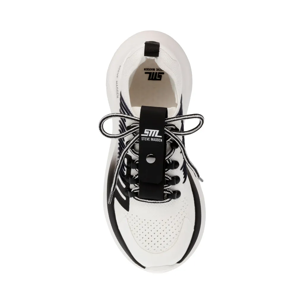 Elevate 1 Sneaker in White and Black