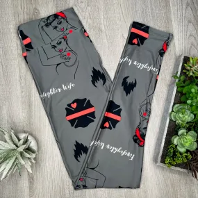 Firefighter Spouse Cozy Leggings