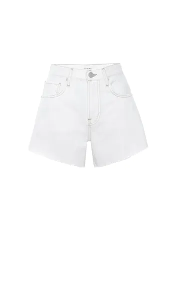 FRAME High Rise Shorts - Natural Clean Color