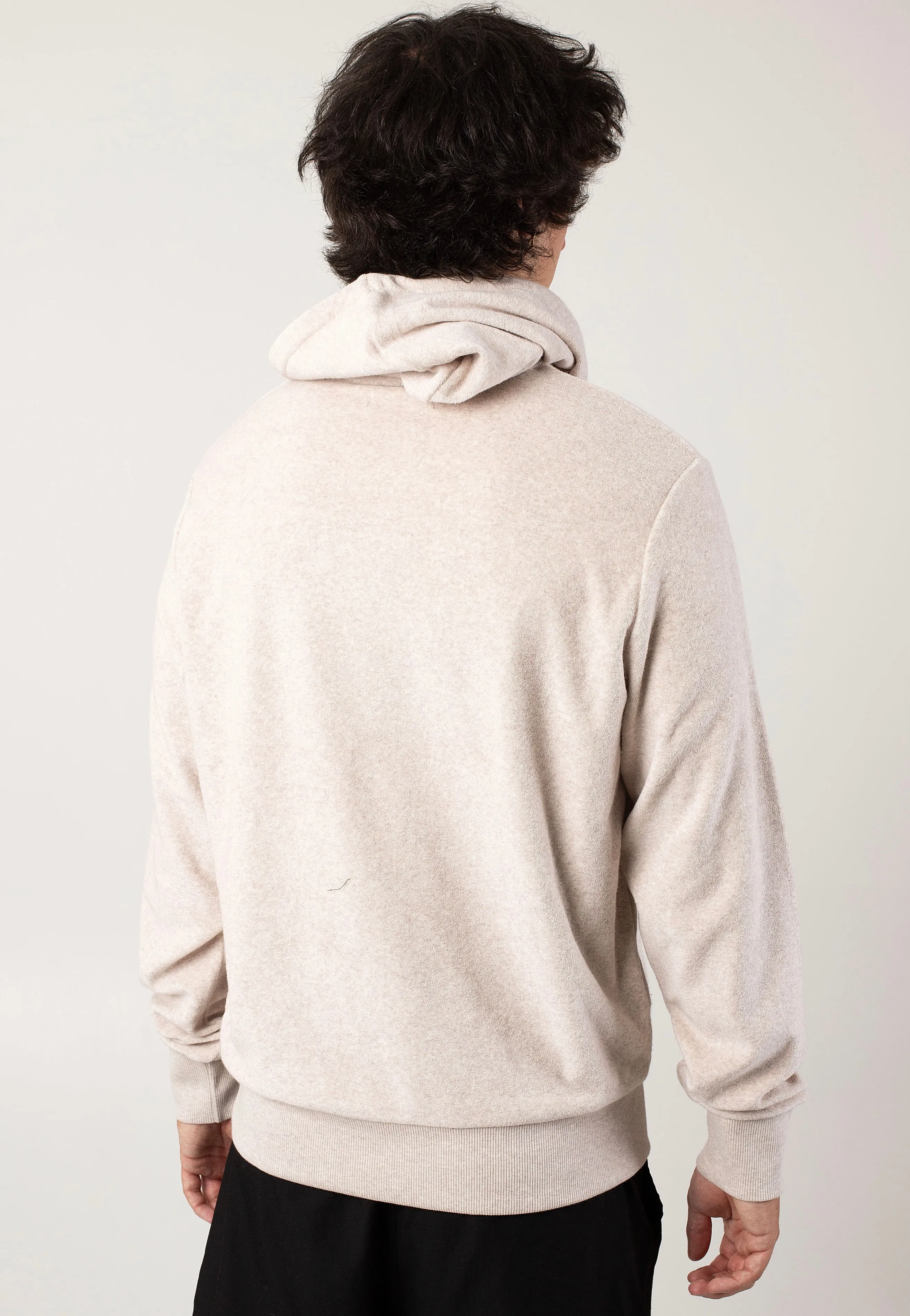 Fred Perry Porridge Marl Towelling Hoodie - Shop Now