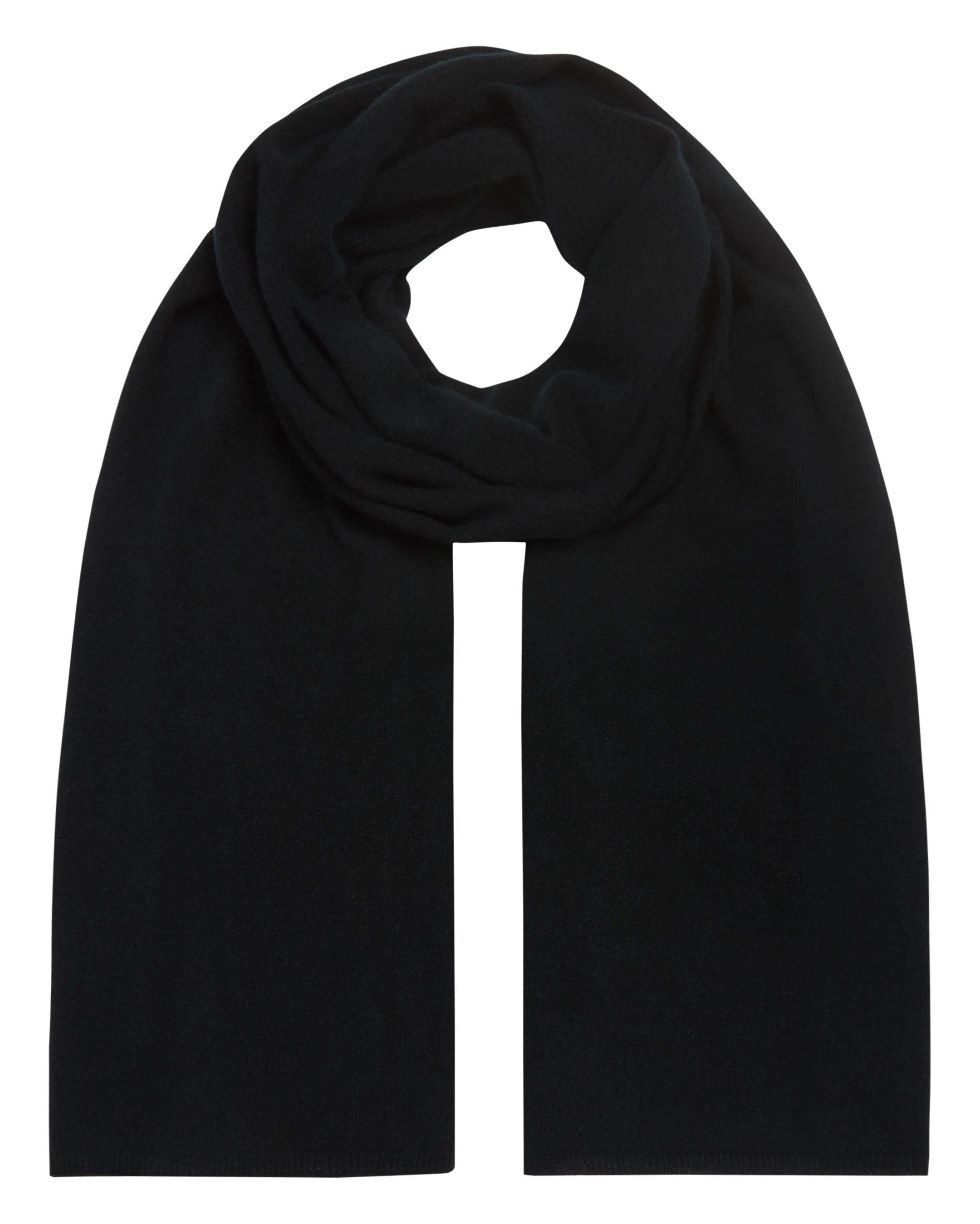 Gauzy Cashmere Scarf Black Unisex.