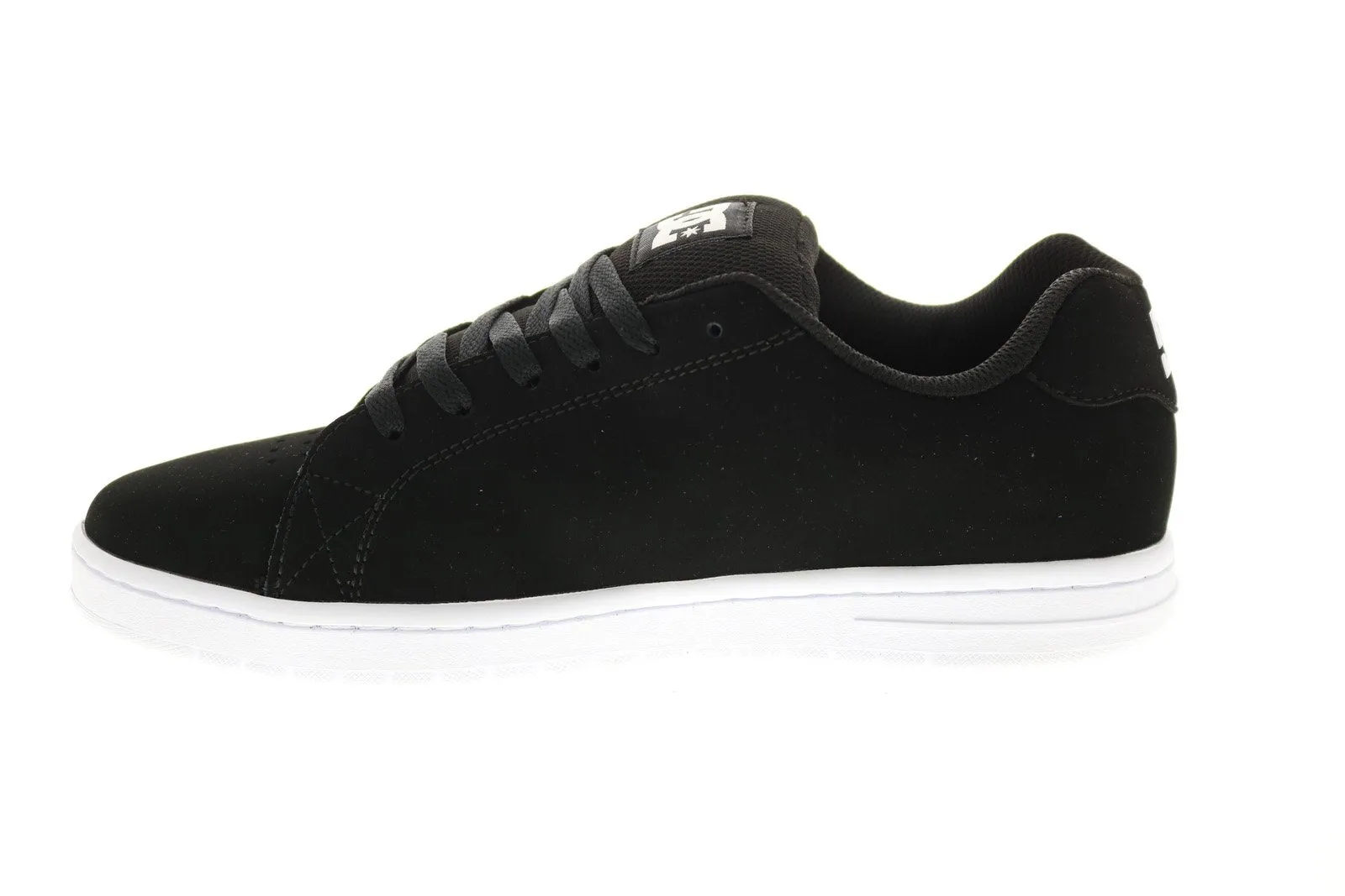 Gaveler ADYS100536 Men's Black Nubuck Skate Sneakers