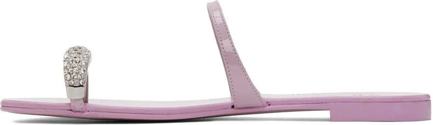 Giuseppe Zanotti Pink Rock 10 Flat Sandals