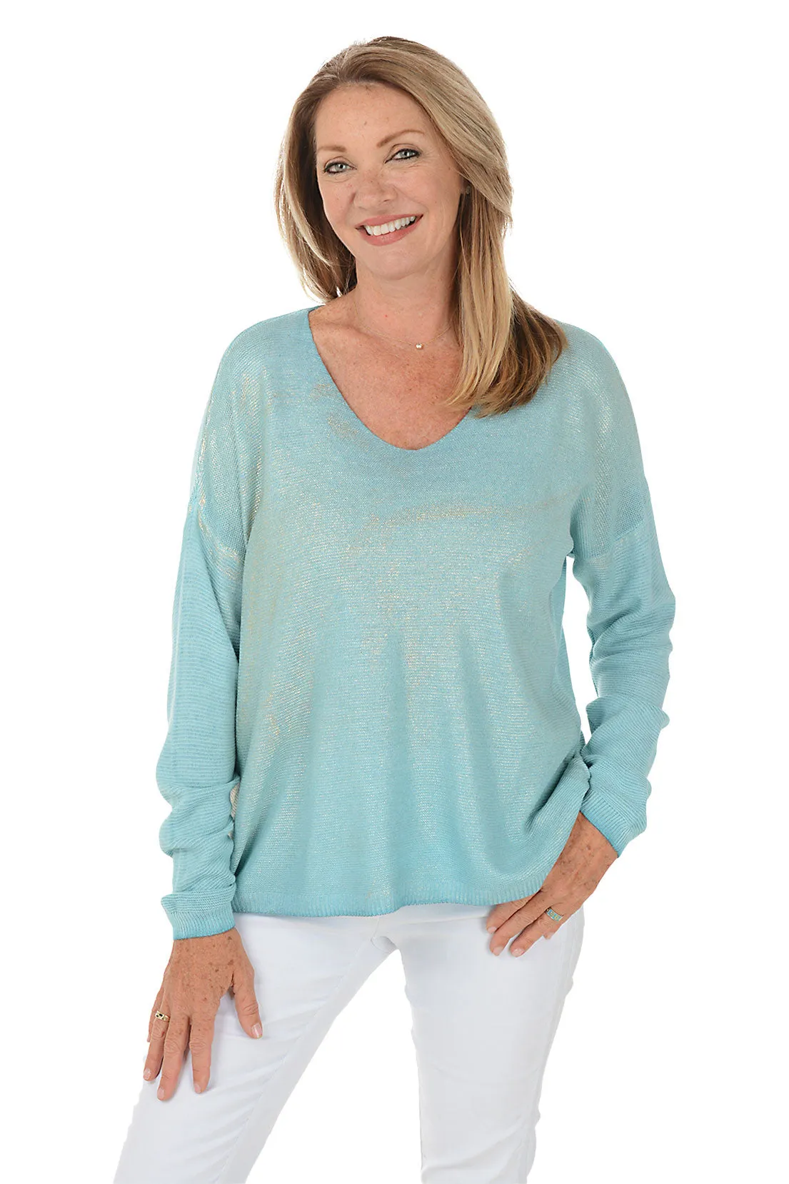 Gleaming Light Knit Top