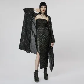 Gothic Star Cutout Women's Irregular Coat