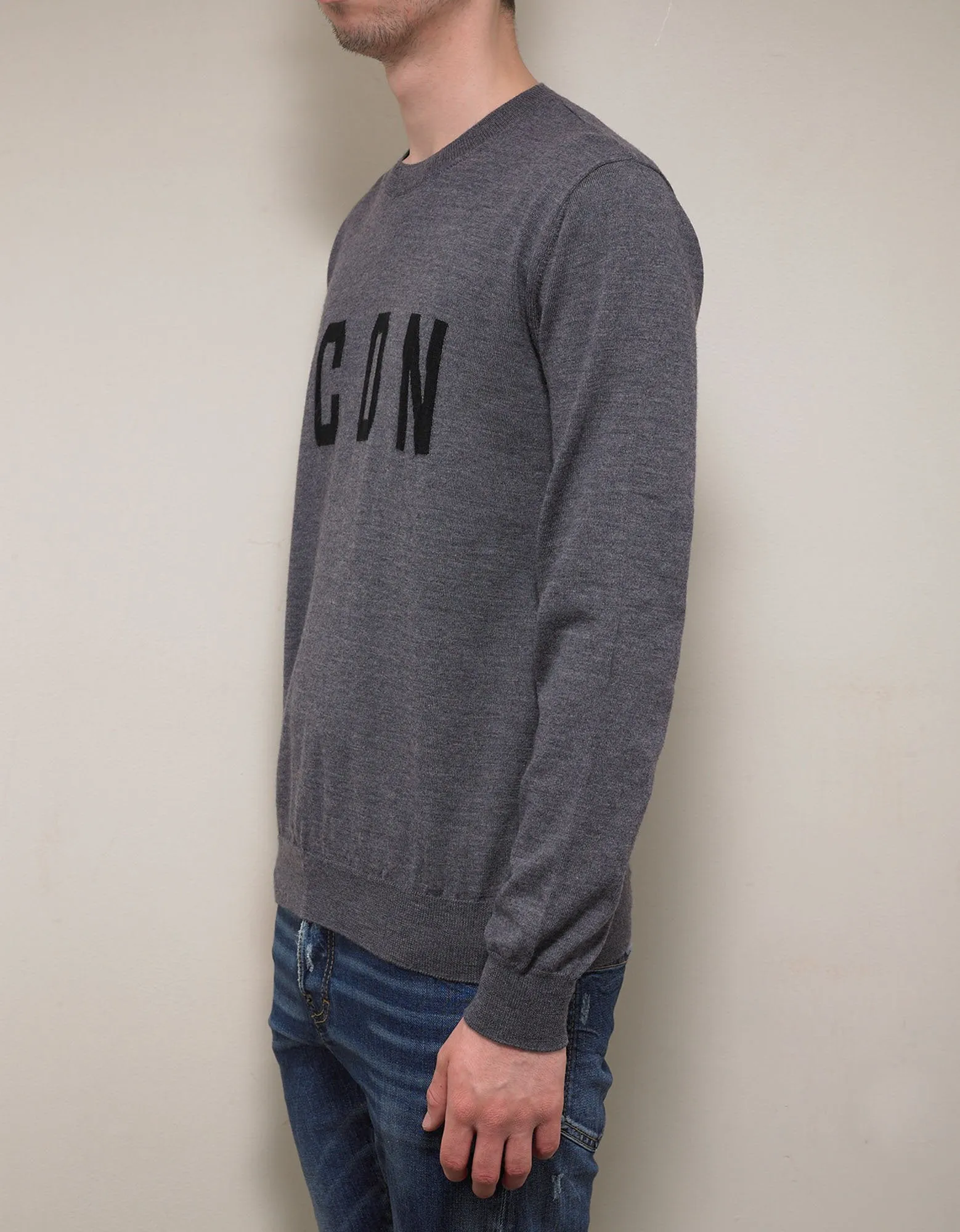 Gray Icon Sweater -