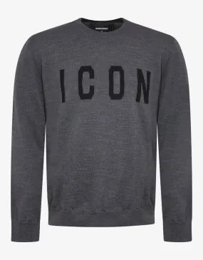 Gray Icon Sweater -