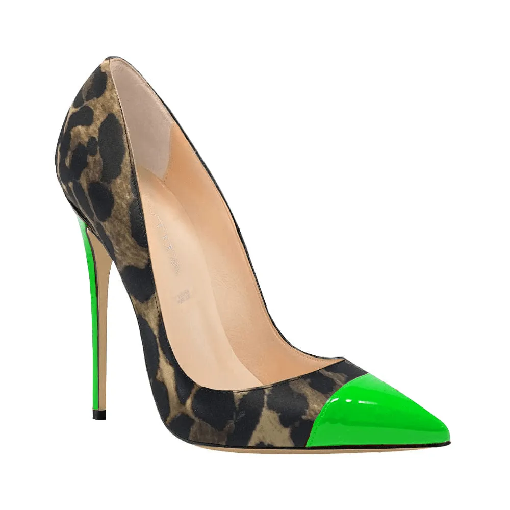 Green Dimitra Raso Animal Print