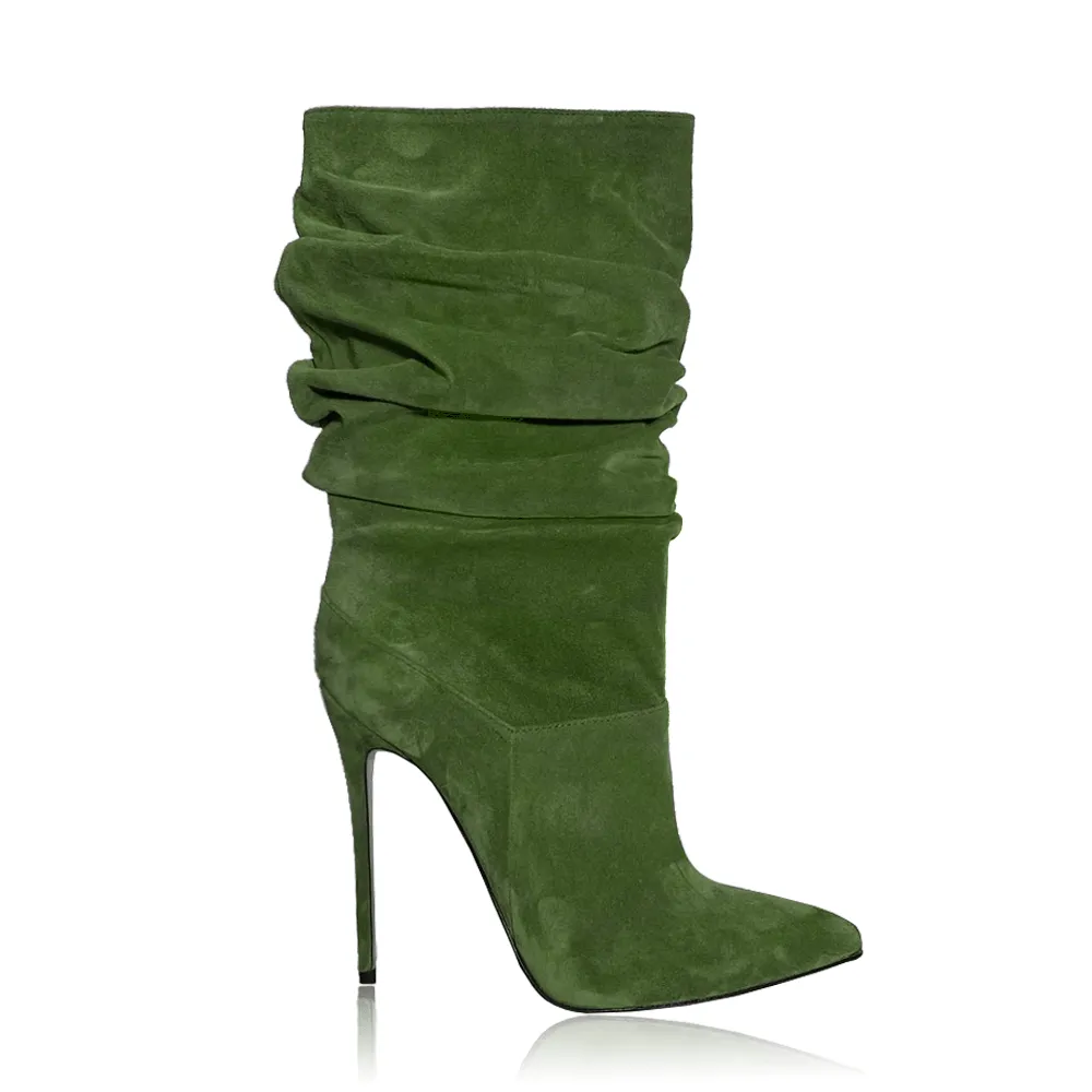 Green Suede Scamosciato Raissa