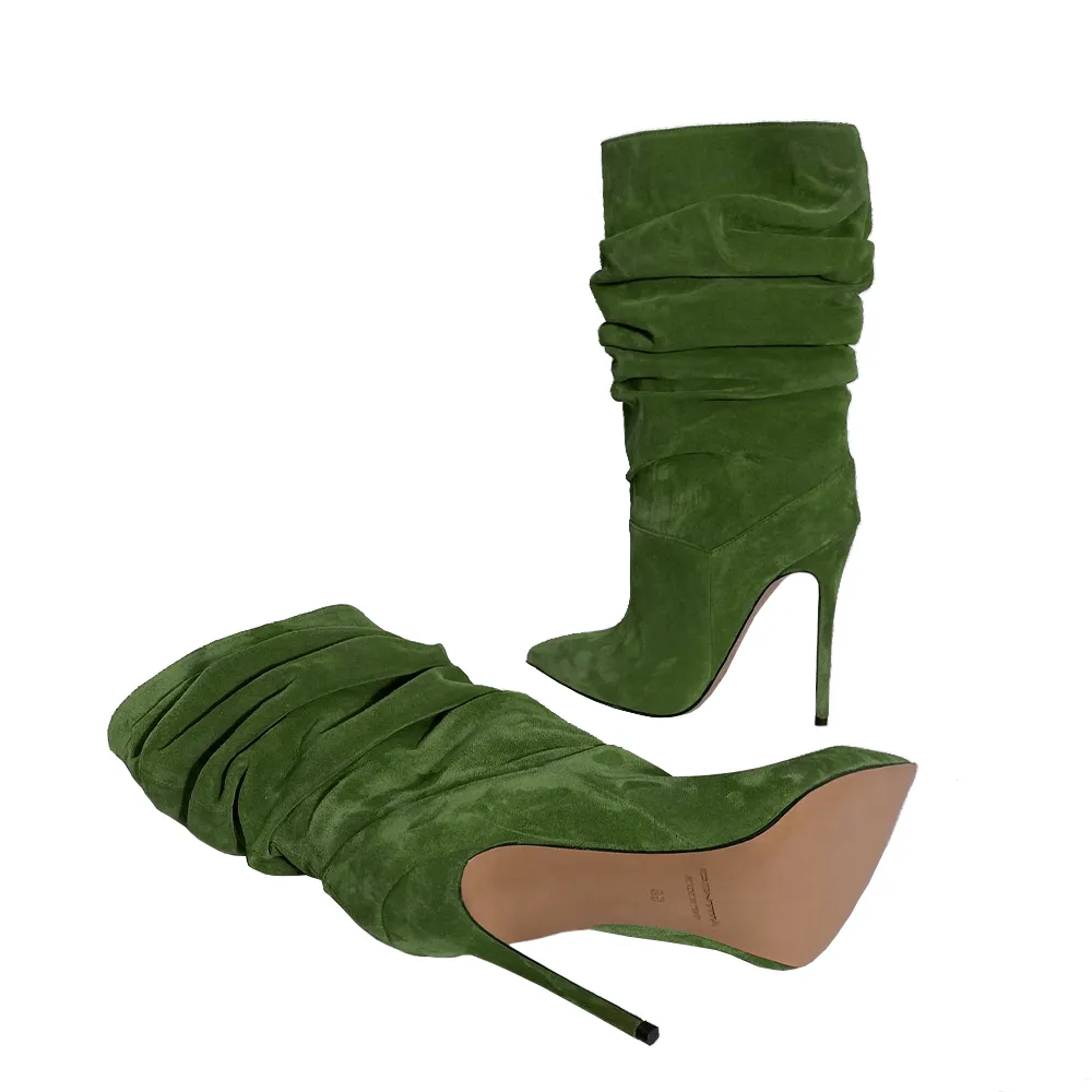 Green Suede Scamosciato Raissa