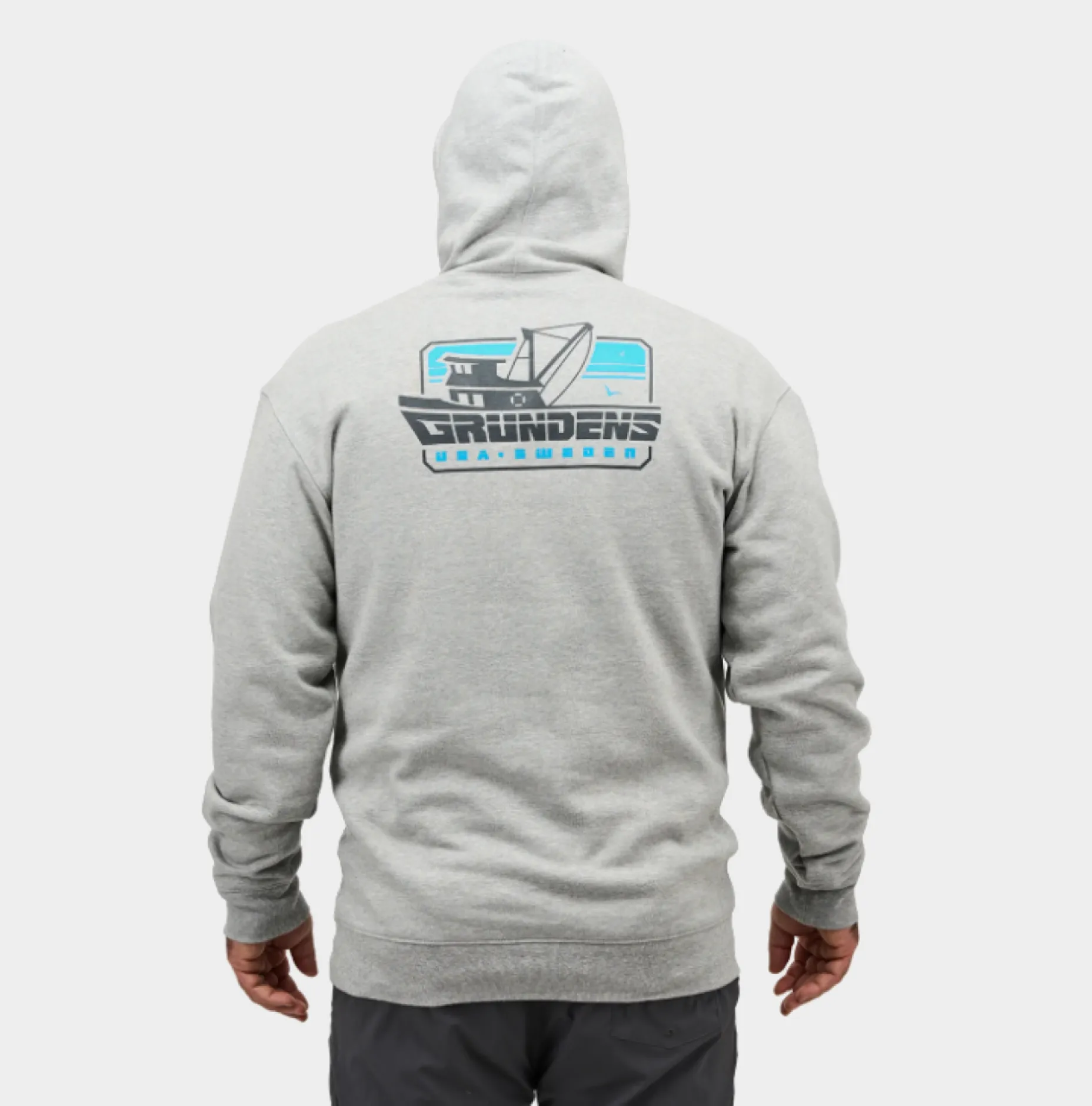 Grundéns Men's Waterproof Boat Hoodie - Displacement Graphic