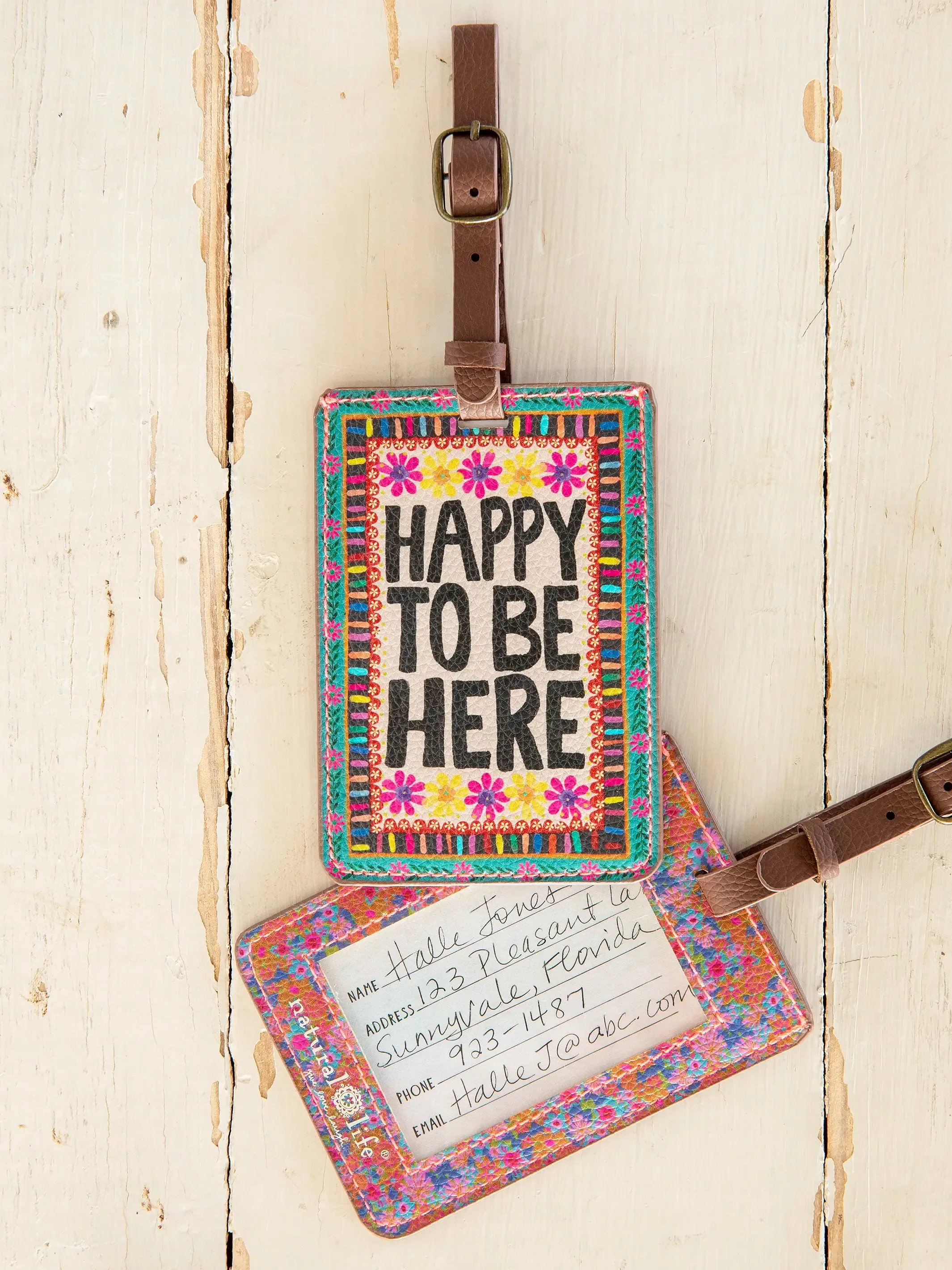 Happy Travel Luggage Tag 