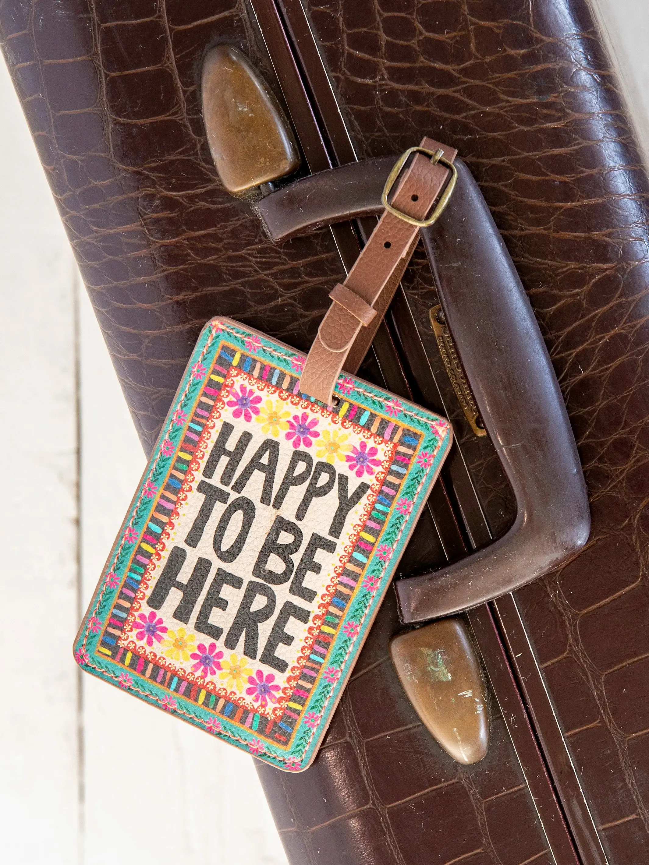 Happy Travel Luggage Tag 