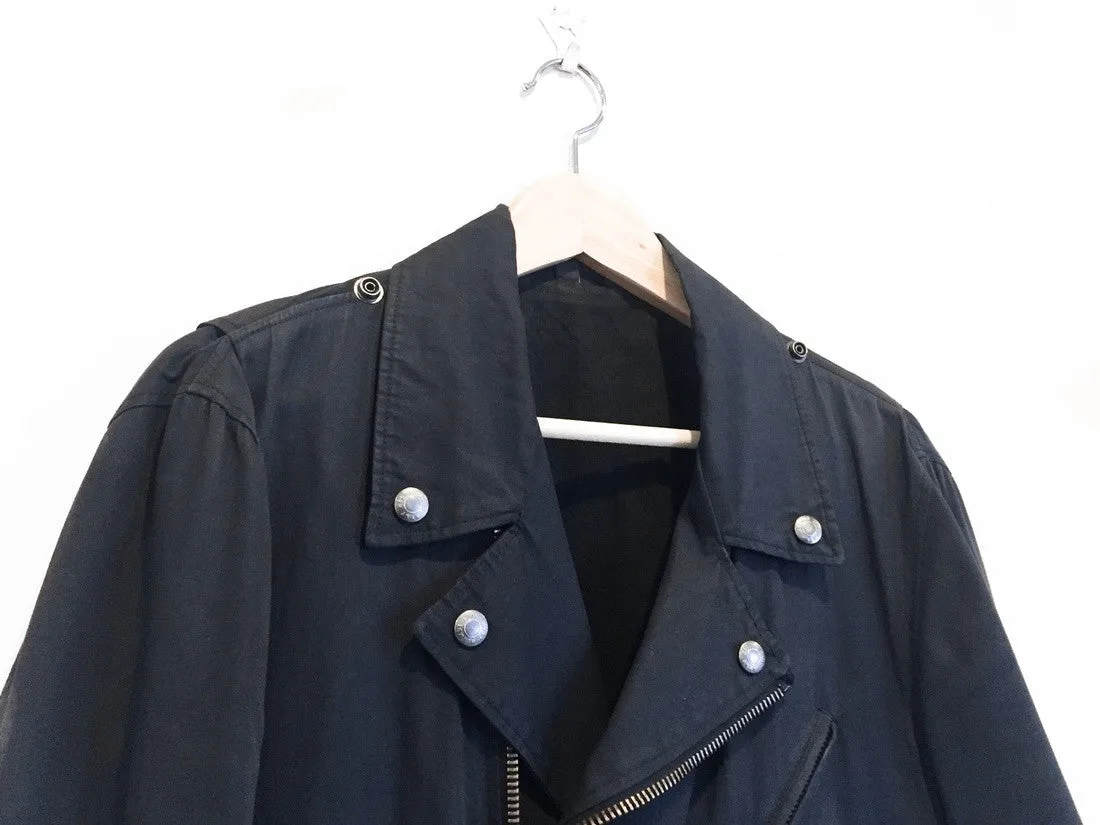 Helmut Lang Spring Summer 2004 Elbow Cutout Leather Jacket