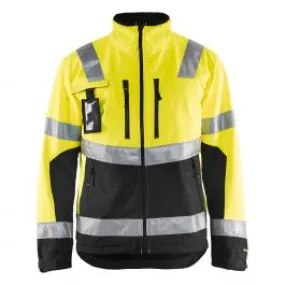 High Visibility Softshell Jacket 4900 Yellow/Black - Blåkläder