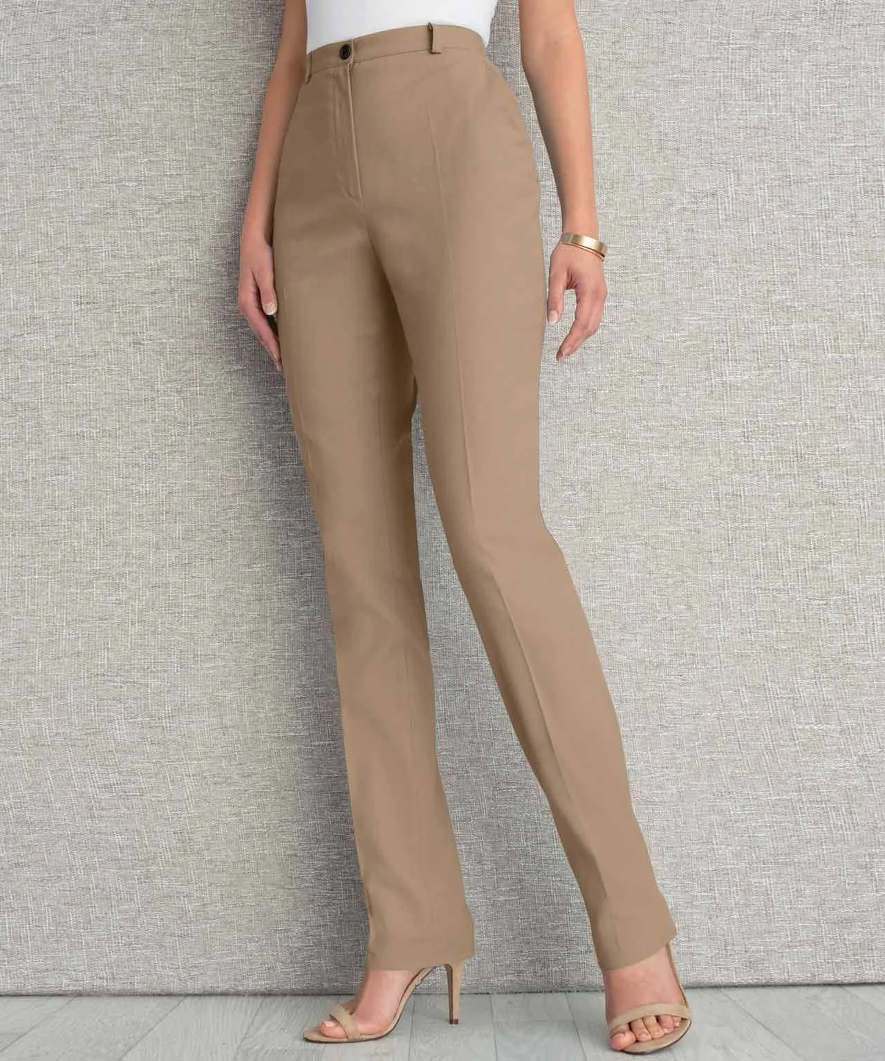 High Waist Trousers with Tapered Design